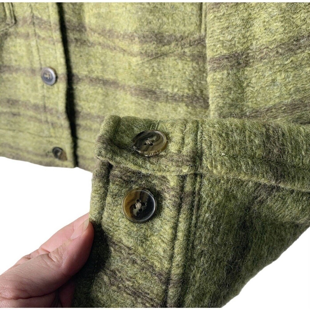 Wilfred Free Ganna Autumn Shirt Jacket Womens Size M Agnes Green Moss $198 NWT - Picture 12 of 16